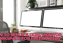 How to Set Up a Dual Monitor Workspace for Freelancers