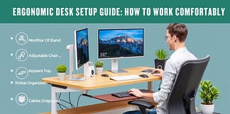 Ergonomic desk setup guide