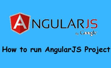 run angularJS project