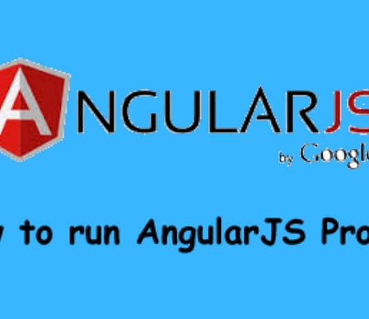run angularJS project