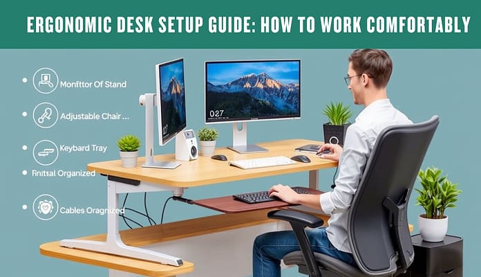 Ergonomic desk setup guide