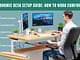 Ergonomic desk setup guide