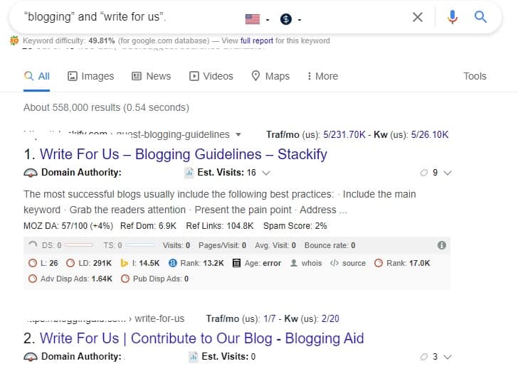 Advanced Search with Search Strings