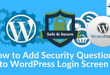 How to Add Security Questions to WordPress Login Screen