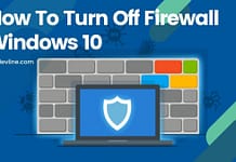 How To Turn Off Firewall Windows 10
