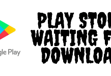 play store waiting for wifi