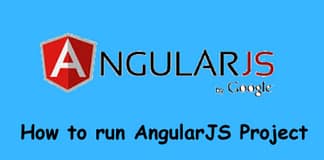run angularJS project