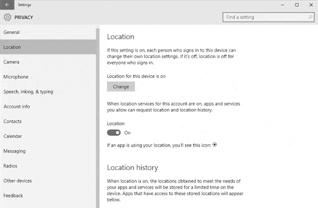 Activate location services Activate location services