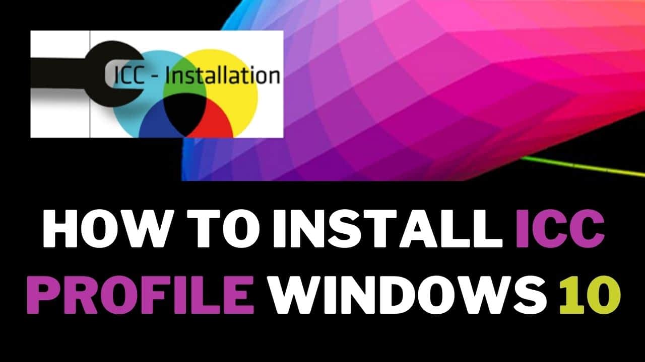 how to install icc profile in silhouette